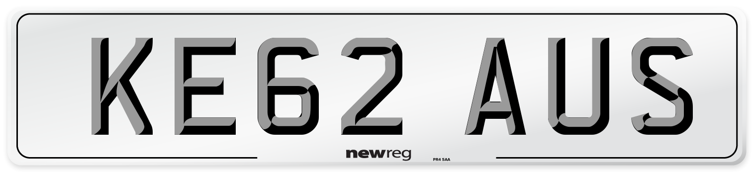 KE62 AUS Number Plate from New Reg